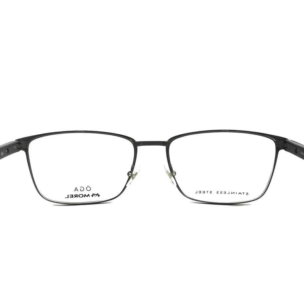 OGA by Morel Eyeglasses Frames 10039O GN14 Gunmetal Dark Gray Black 59-20-150